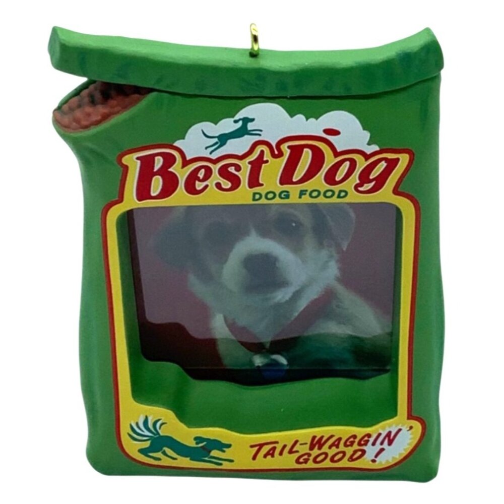 Hallmark Keepsake Best Dog Photo Holder Christmas‎ Ornament Tom Best 3.5"